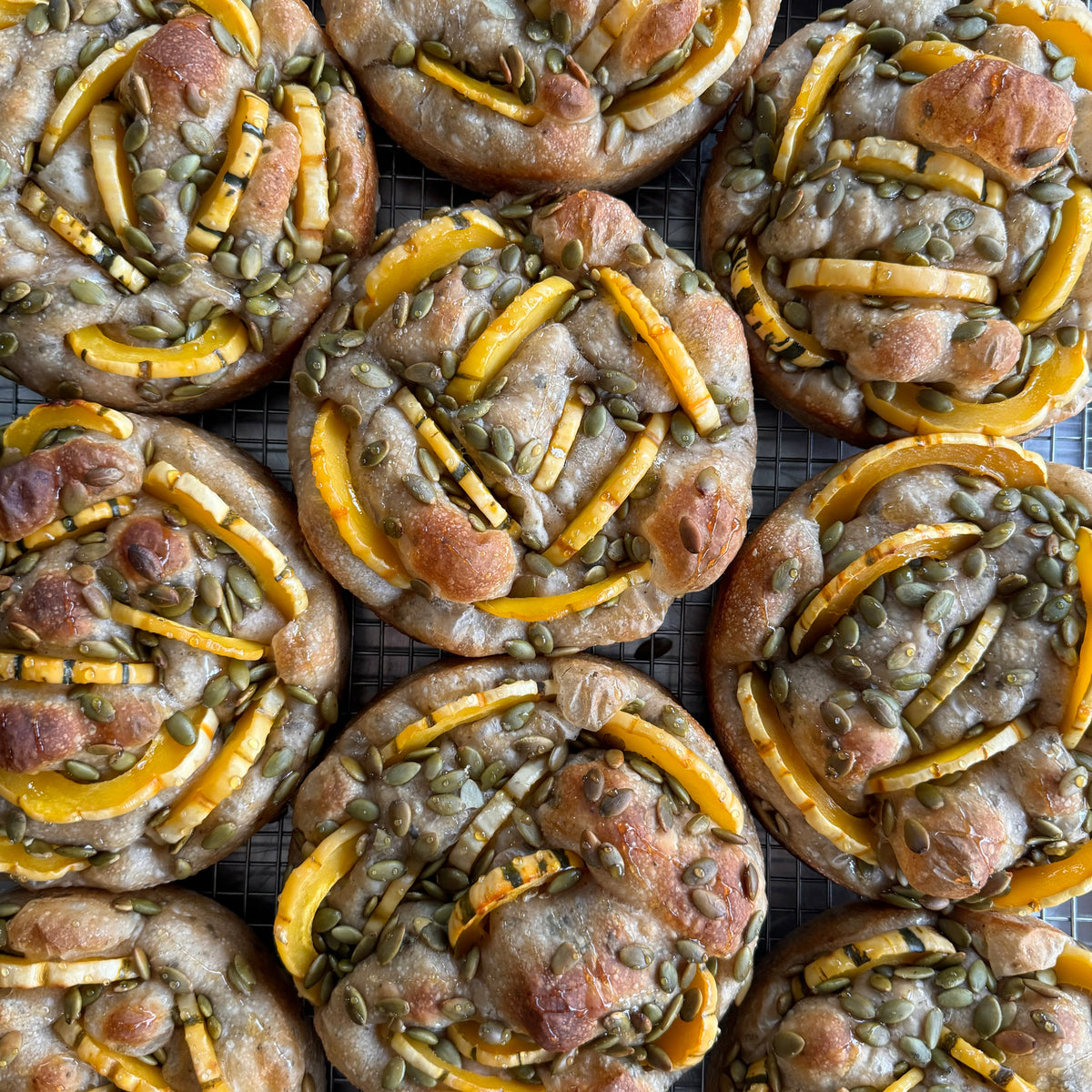 Sourdough Focaccia w/ Delicata Squash