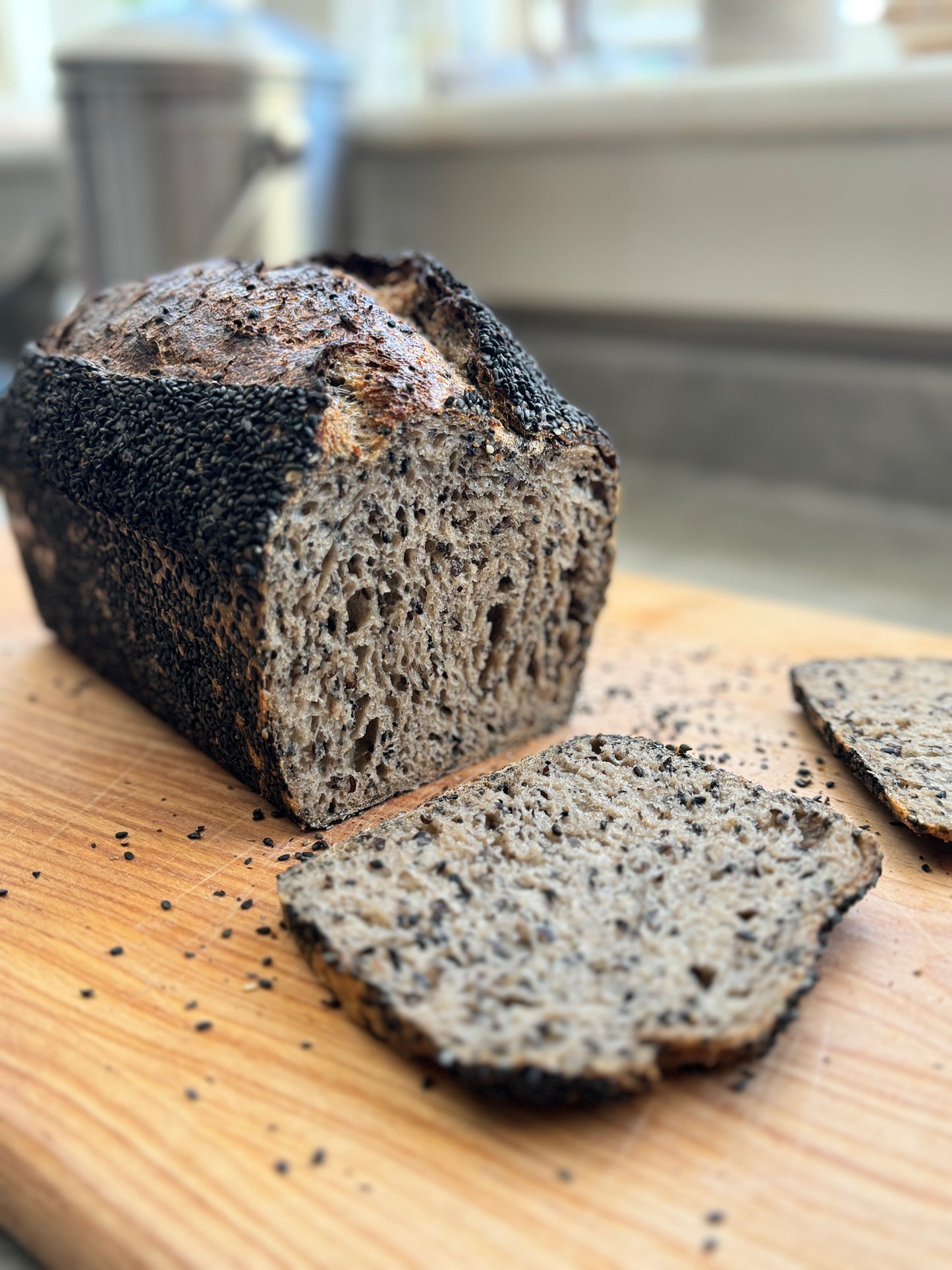 Buckwheat Black Sesame Sourdough