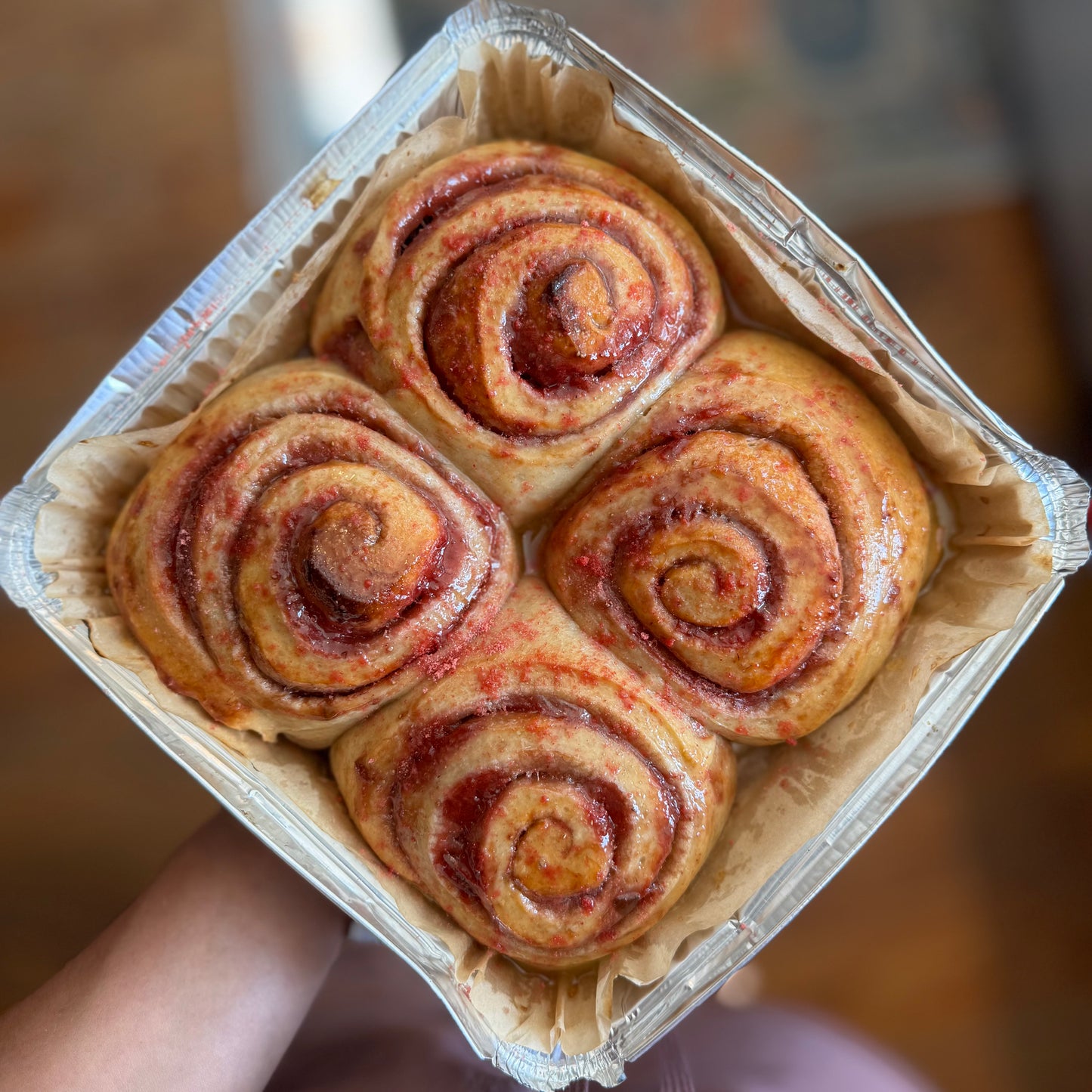 Strawberry Rhubarb Rolls
